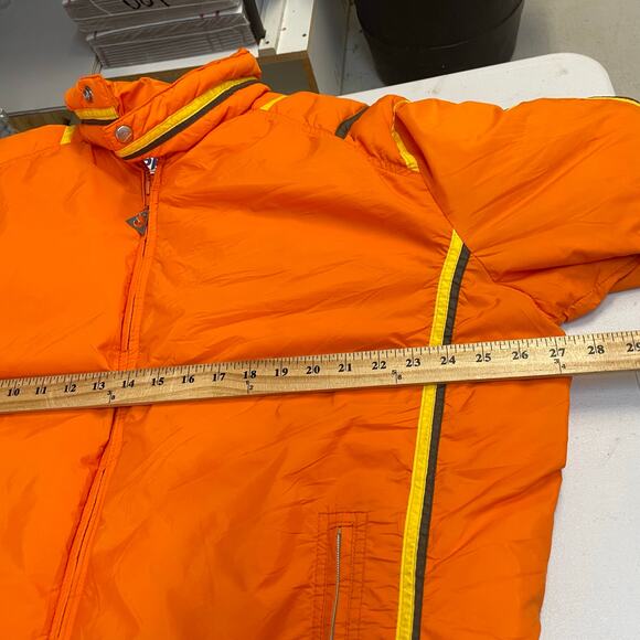 VTG Gerry Bright Orange Down Fill Mountain Work Jacket Men's XL Made in USA - Picture 12 of 13